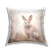 Stupell Industries Neutral Gazing Bunny Decorative Printed Throw Pillow Design by Arlington Prints, 18 x 7 x 18